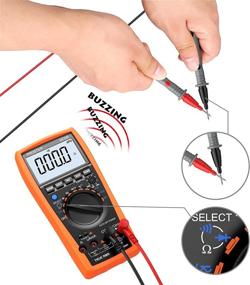 img 2 attached to Proster Autoranging Multimeter: A Comprehensive AC/DC Current Voltage Tester with 6000 Count Digital Multitester for Amp, Ohm, Volt Meter Capacitance, Temperature Measurement, and Continuity Testing