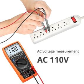 img 1 attached to Proster Autoranging Multimeter: A Comprehensive AC/DC Current Voltage Tester with 6000 Count Digital Multitester for Amp, Ohm, Volt Meter Capacitance, Temperature Measurement, and Continuity Testing
