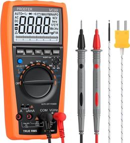 img 4 attached to Proster Autoranging Multimeter: A Comprehensive AC/DC Current Voltage Tester with 6000 Count Digital Multitester for Amp, Ohm, Volt Meter Capacitance, Temperature Measurement, and Continuity Testing