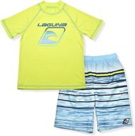 👕 limelight boys' clothing: laguna totally rashguard boardshorts logo