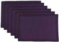 🍆 stain-resistant ribbed placemat in eggplant: machine-washable dii логотип