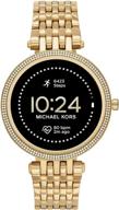 женские смарт-часы michael kors gen 5e 43 мм из нержавеющей стали с сенсорным экраном - трекер фитнеса, монитор сердечного ритма, бесконтактные платежи, уведомления смартфона логотип