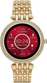 img 1 attached to Женские смарт-часы Michael Kors Gen 5E 43 мм из нержавеющей стали с сенсорным экраном - трекер фитнеса, монитор сердечного ритма, бесконтактные платежи, уведомления смартфона