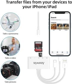 img 2 attached to 📲 Answin 5-in-1 USB C SD Card Reader: USB/SD Memory Card Reader for Phone, Android, MacBook, Camera, Computer - Supports SD/Micro SD/SDHC/SDXC/MMC & USB OTG