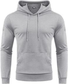 img 2 attached to COOFANDY Athletic Sweatshirt for Workouts and Pullover Activities