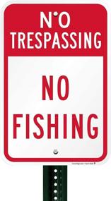 img 1 attached to Fishing SmartSign Aluminum - No Trespassing