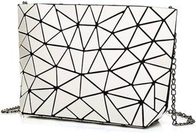 img 1 attached to Stylish and Practical Sun Kea Geometric Cross Body Shoulder Women's Handbags & Wallets - A Perfect Blend of Fashion and Functionality