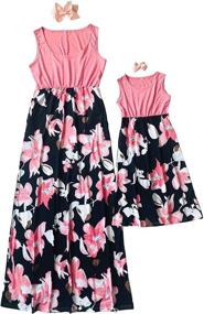 img 2 attached to Qin Orianna Floral Family Matching Mother-Daughter Dresses