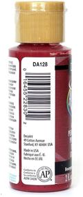 img 3 attached to Deep Burgundy DecoArt Americana Acrylic Paint - Rich 2-Ounce Pigment for Stunning Art Projects