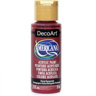 deep burgundy decoart americana acrylic paint - rich 2-ounce pigment for stunning art projects logo