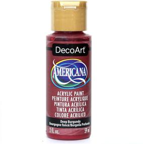 img 4 attached to Deep Burgundy DecoArt Americana Acrylic Paint - Rich 2-Ounce Pigment for Stunning Art Projects