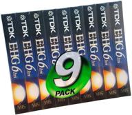 📼 tdk 9-pack high grade t-120 video tapes for enhanced seo logo