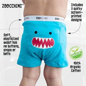 img 3 attached to ZOOCCHINI Toddlers Organic Colorful Chompers Boys' Clothing for Underwear