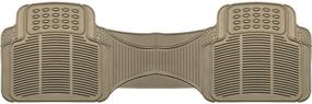 img 2 attached to FH Group F11306BEIGE-3ROW Floor Mat: Trimmable Heavy Duty 3 Row SUV All Weather 4pc Full Set - Beige