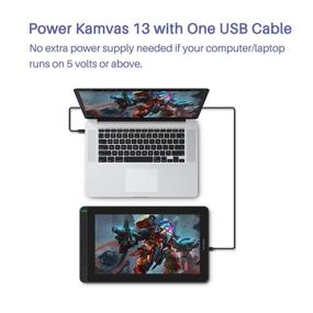 img 1 attached to 🔌 High-Quality USB-C to USB-C Cable for Kamvas 13 Drawing Monitor - 1m length - USB 3.1 GEN 2 DP Signal Support (1PCS)