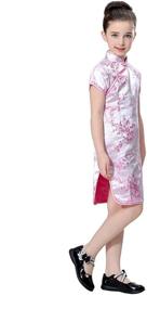 img 2 attached to 🌸 Wintersweet Blossom Chinese Purple Girls' Clothing - Bitablue: Embrace Elegance and Tradition