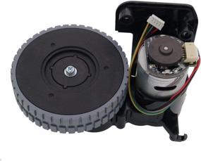 img 2 attached to 💪 Enhance Cleaning Performance with Oyster-Clean Replacement Wheels and Tires Module for ILIFE A4 A4s A40 A8 T4 X430 X432 X431 (Left + Right)