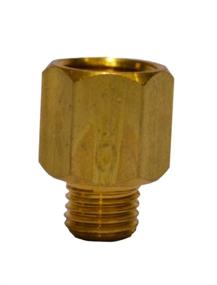 img 1 attached to 🔧 Trico FA-1011M Brass Central Lubrication Straight Adapter, 10mm Female x 8mm Male