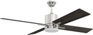 🔵 craftmade tea52bnk4 teana 52 inch ceiling fan with led light and wall control in brushed polished nickel - efficient & stylish cooling solution логотип