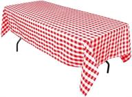 🌟 ab volts checkered plastic tablecloth: durable & stylish protective cover логотип