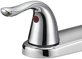 img 2 attached to Chrome 2-Handle Kitchen Faucet with Pull-Out Side Sprayer, 4-Hole Installation - EZ-FLO 10201