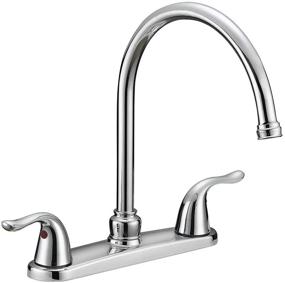 img 3 attached to Chrome 2-Handle Kitchen Faucet with Pull-Out Side Sprayer, 4-Hole Installation - EZ-FLO 10201