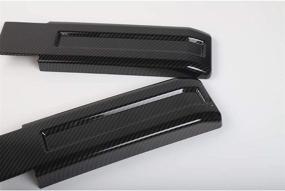 img 1 attached to 🔧 RT-TCZ Tailgate Hinge Cover Spare Tire Rear Door Liftgate Trim for 2007-2018 Jeep Wrangler JK & Unlimited (Carbon Fiber, 2-Pack): Enhance Your Jeep's Style and Protection!