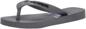 img 4 attached to Havaianas Trend Sandal Steel Little Boys' Shoes