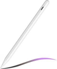 img 4 attached to 🖊️ Stylus Pencil for iPad 9th & 8th Generation: Active Pen with Palm Rejection, Compatible with Apple iPad 2018-2022, iPad Pro, iPad Air, and iPad Mini (White)