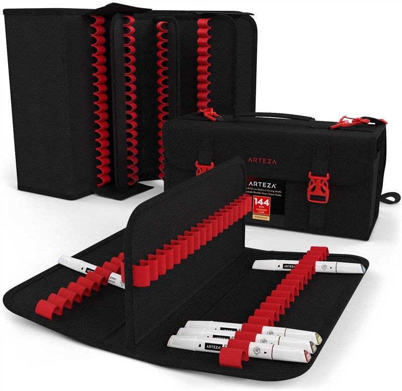markers organizer carrying removable adjustable 로고