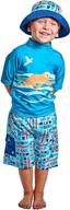 uv skinz upf 50+ boys 3-piece 🌞 swim set: maximum sun protection for active water play logo