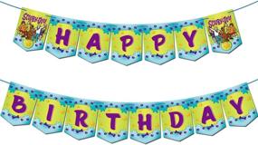 img 4 attached to Scooby Doo Themed Happy Birthday Banner - Fun Party Supplies for Kids and Adults!