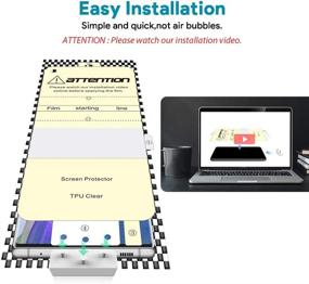 img 2 attached to 📱 [2+2 Набор] Защитное стекло LϟK для Samsung Galaxy Note 20 5G SM-N9810, 2 штуки гибкой пленки TPU и 2 штуки рамки для выравнивания защитного стекла камеры, высокая четкость, прозрачность и гибкость пленки TPU, не образует пузырей