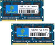 расалас pc3-8500 8гб комплект (2x4гб) ddr3 1066 мгц sodimm 2rx8 ddr3 1066 мгц pc3-8500s 1 логотип