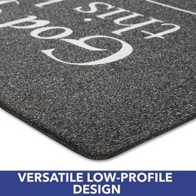 img 2 attached to SoHome Welcome Door Mat: Durable Natural Rubber, Non-Slip Backing, Ultra Absorbent - Ideal Indoor/Outdoor Entry Mat