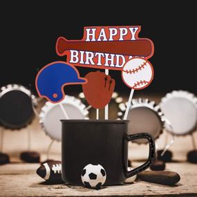 img 1 attached to 🏈 130pcs Football Party Favors: The Ultimate Game Day Tailgating & Sports Team Birthday Celebration Supplies with Decorations - Perfect for Football Birthday & Theme Parties, Sports Events, and Game Day Favor Supply Decorations