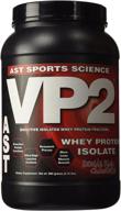 🥛 ast sports science vp2 whey protein isolate: double rich chocolate, 2-pound tub - high-quality protein for optimal results logo