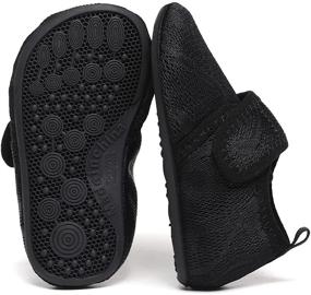 img 2 attached to CanLeg Slippers Non Slip Lightweight CL20036AllBlack25 Boys' Shoes and Slippers