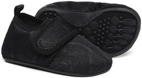 img 3 attached to CanLeg Slippers Non Slip Lightweight CL20036AllBlack25 Boys' Shoes and Slippers