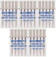 25 microtex sharp sewing machine needles - size 60/8 (130/705 h-m) by schmetz logo