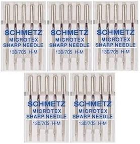 img 4 attached to 25 Microtex Sharp Sewing Machine Needles - Size 60/8 (130/705 H-M) by Schmetz