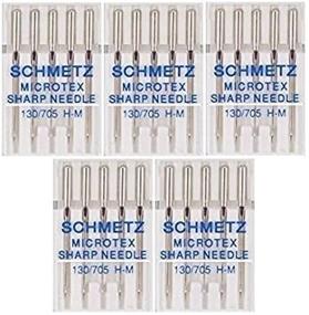 img 2 attached to 25 Microtex Sharp Sewing Machine Needles - Size 60/8 (130/705 H-M) by Schmetz