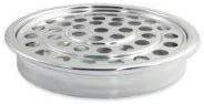 premium polished aluminum communion tray - 12 compartments, elegant design logo