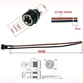 img 3 attached to 5 5Mm Supply Socket Female Connection Accessories & Supplies