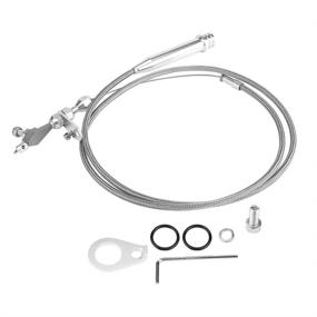 img 4 attached to KIMISS 700R4 Kickdown Cable: Stainless Steel Transmission Detent Cable for Chevy, Pontiac, Oldsmobile, Buick, and More (Silver)