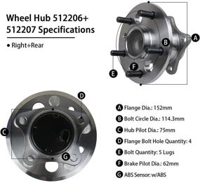 img 1 attached to MACEL Bearing Assembly Compatible Highlander