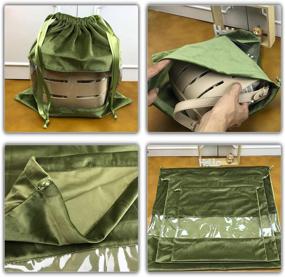 img 1 attached to PlasMaller Terylene Drawstring Handbags Pocketbooks Travel Accessories