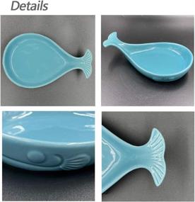 img 2 attached to 🐋 Ceramic Whale Shaped Wooden Spoon