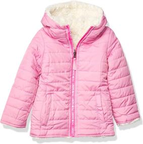 img 4 attached to Girls' Reversible Packable Puffer Jacket from Limited Too