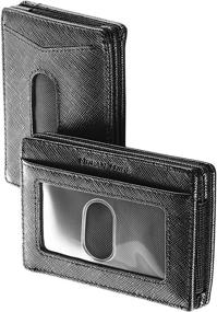 img 4 attached to Premium Leather Compact Sleeve Wallet for 👜 Men's Accessories in Wallets, Card Cases, and Money Organizers